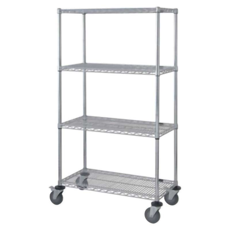 Shelving Unit, Tall, Mobile, 18" x 48" x 63"